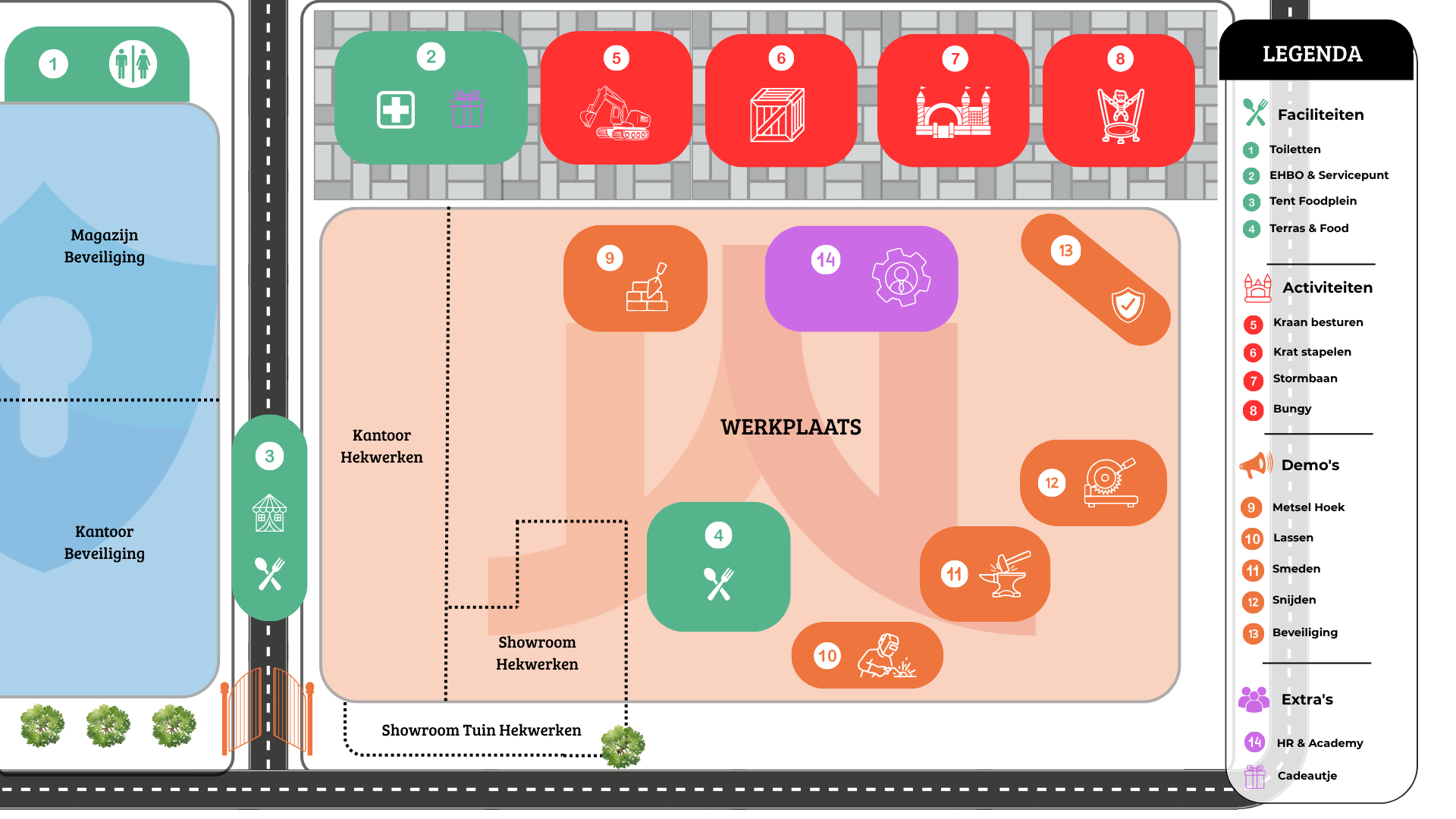 Plattegrond open dag Van Klompenburg